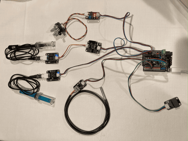 Water quality node with Sensors